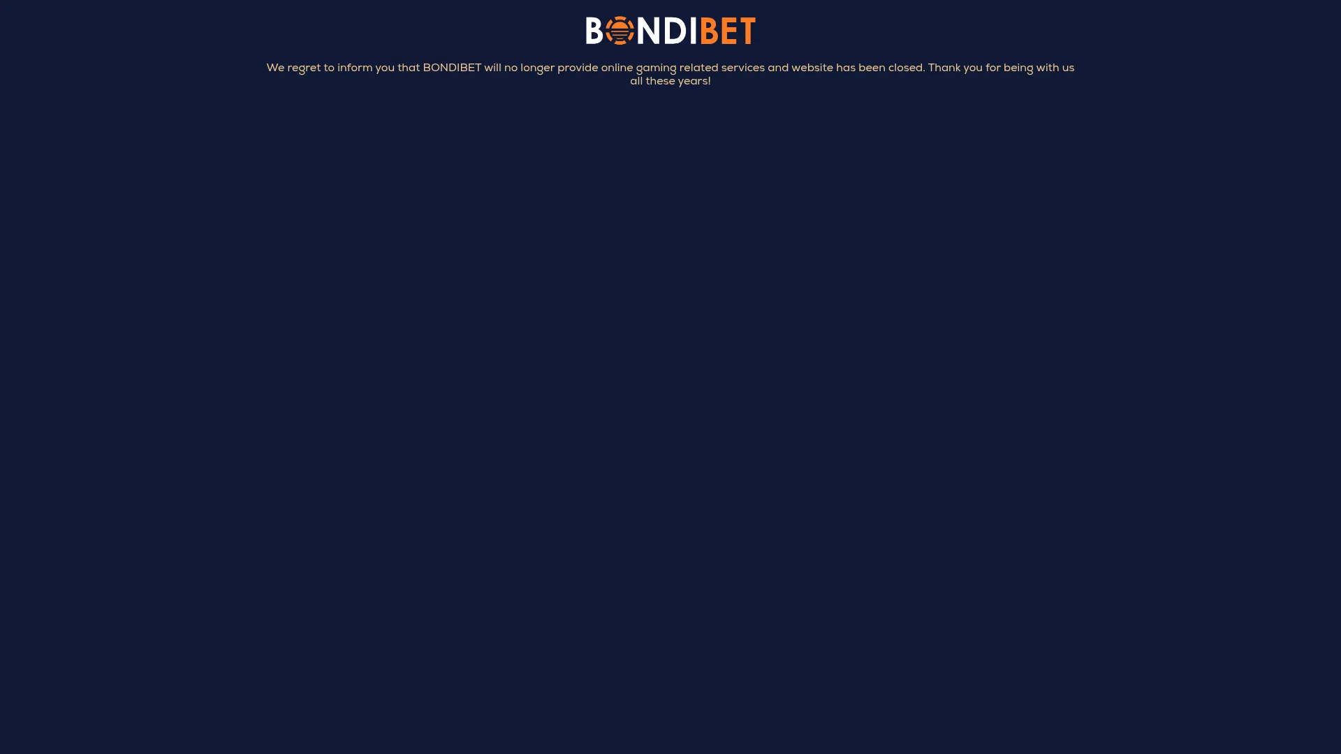 Bondibet Casino desktop security and responsible gambling information